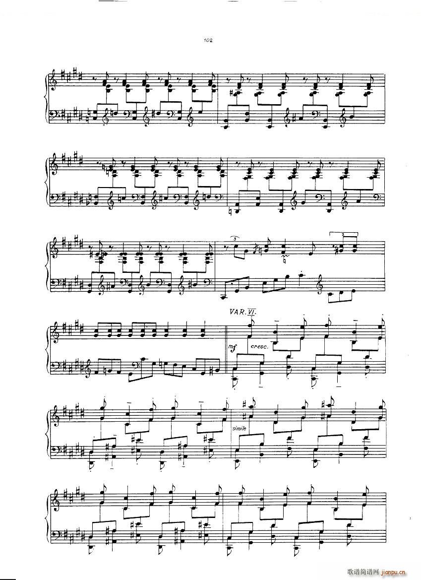 Gulda Variations Variations(十字及以上)10