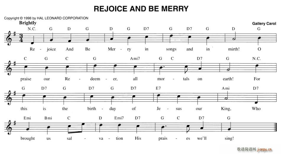 REJOICE AND BE MERRY(十字及以上)1