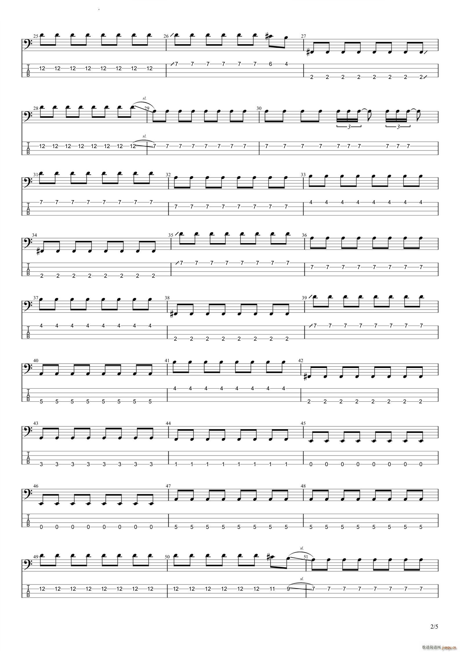 ヘルツ放学后失眠的你ED2(吉他谱)3