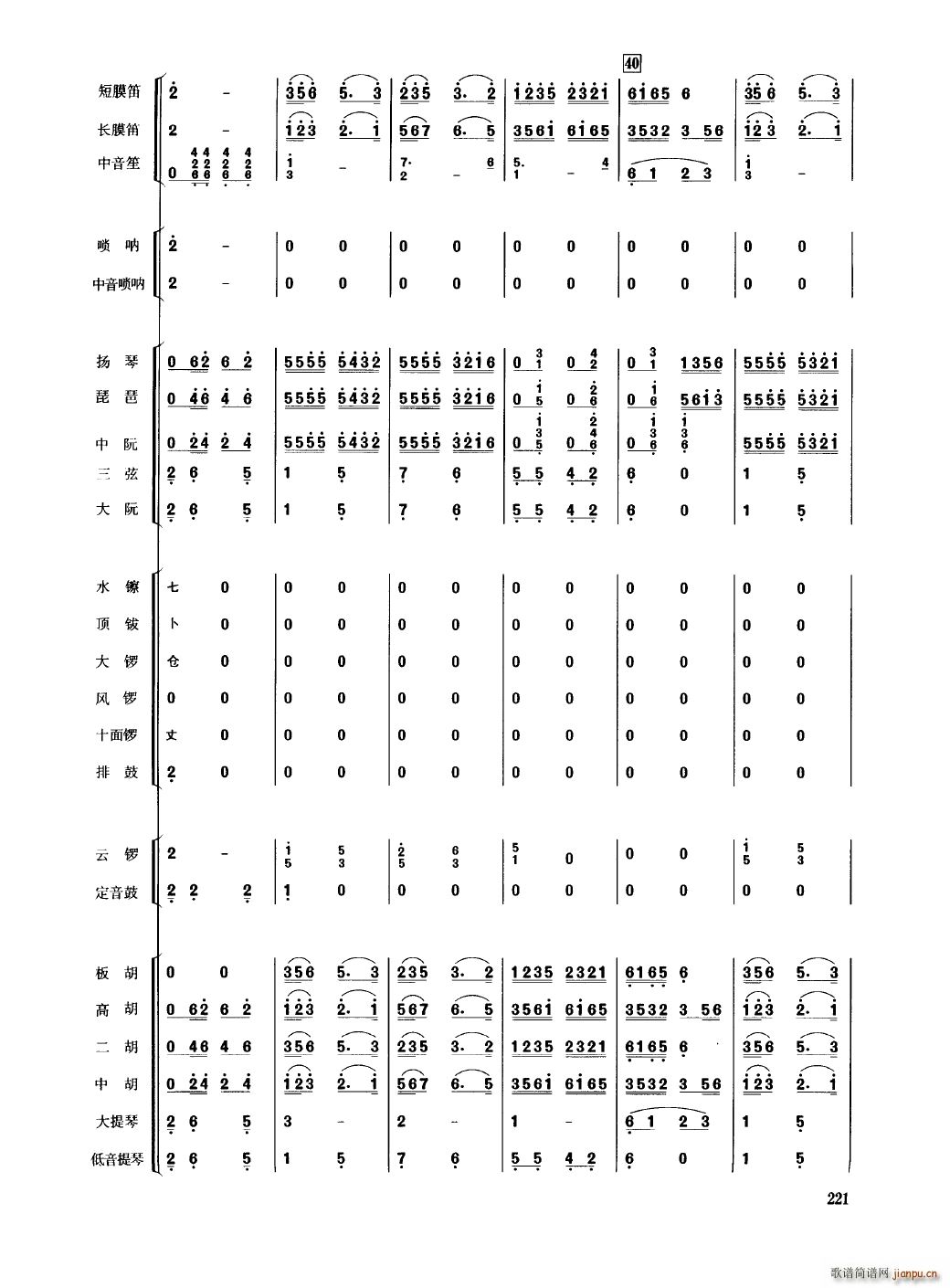 中国民族器乐合奏曲集 201 250(总谱)24