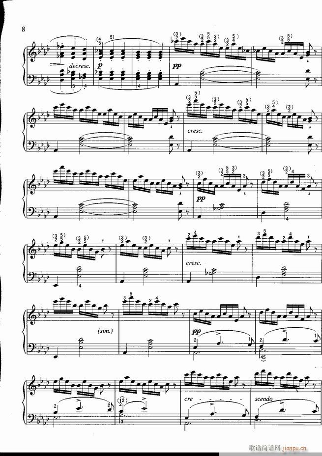 钢琴 不可不弹的世界钢琴名曲100首 五(钢琴谱)9