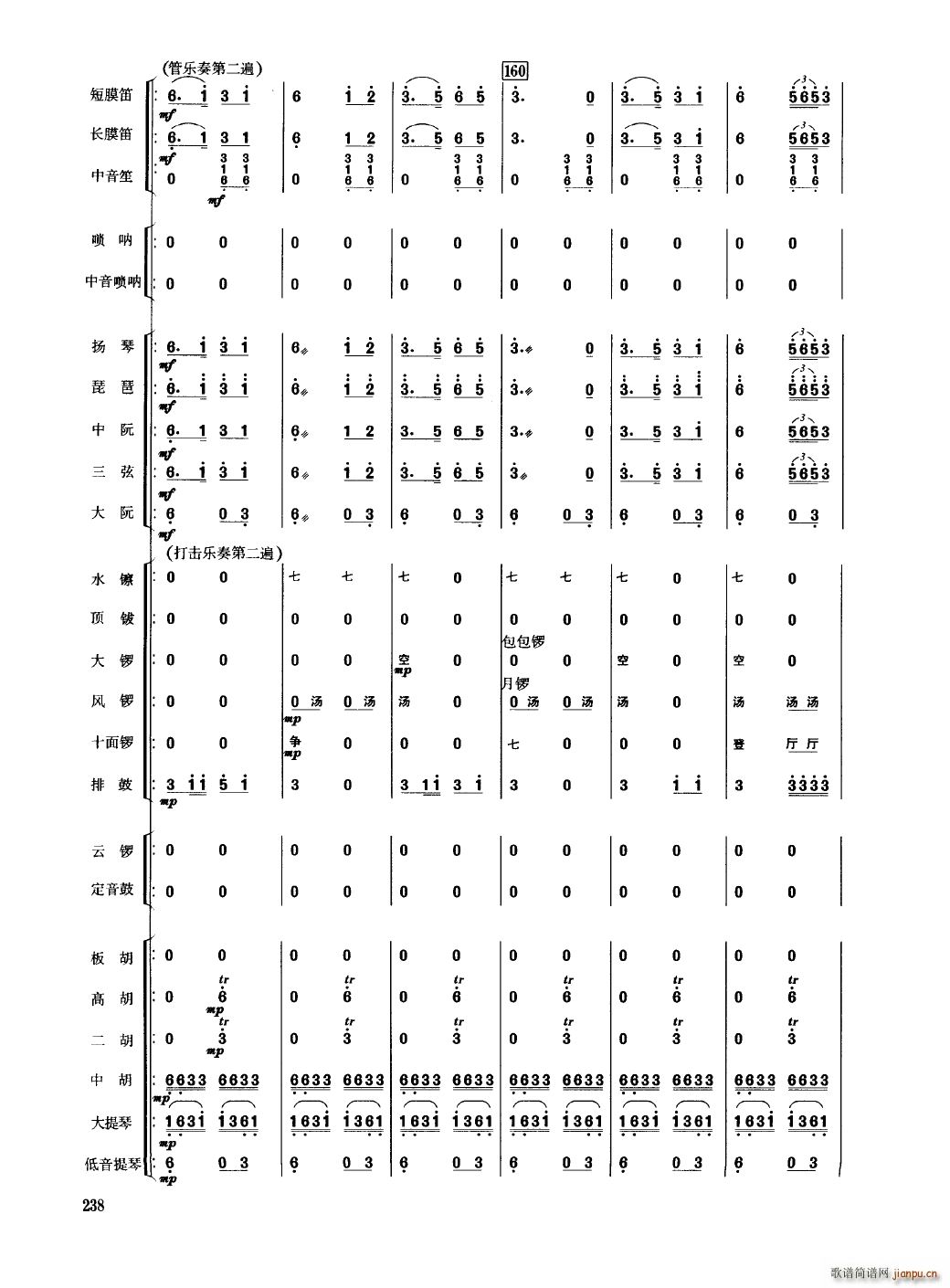 中国民族器乐合奏曲集 201 250(总谱)41