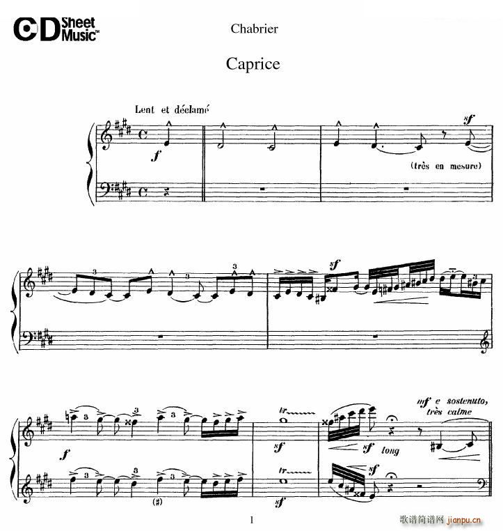 Chabrier Caprice Caprice(十字及以上)1