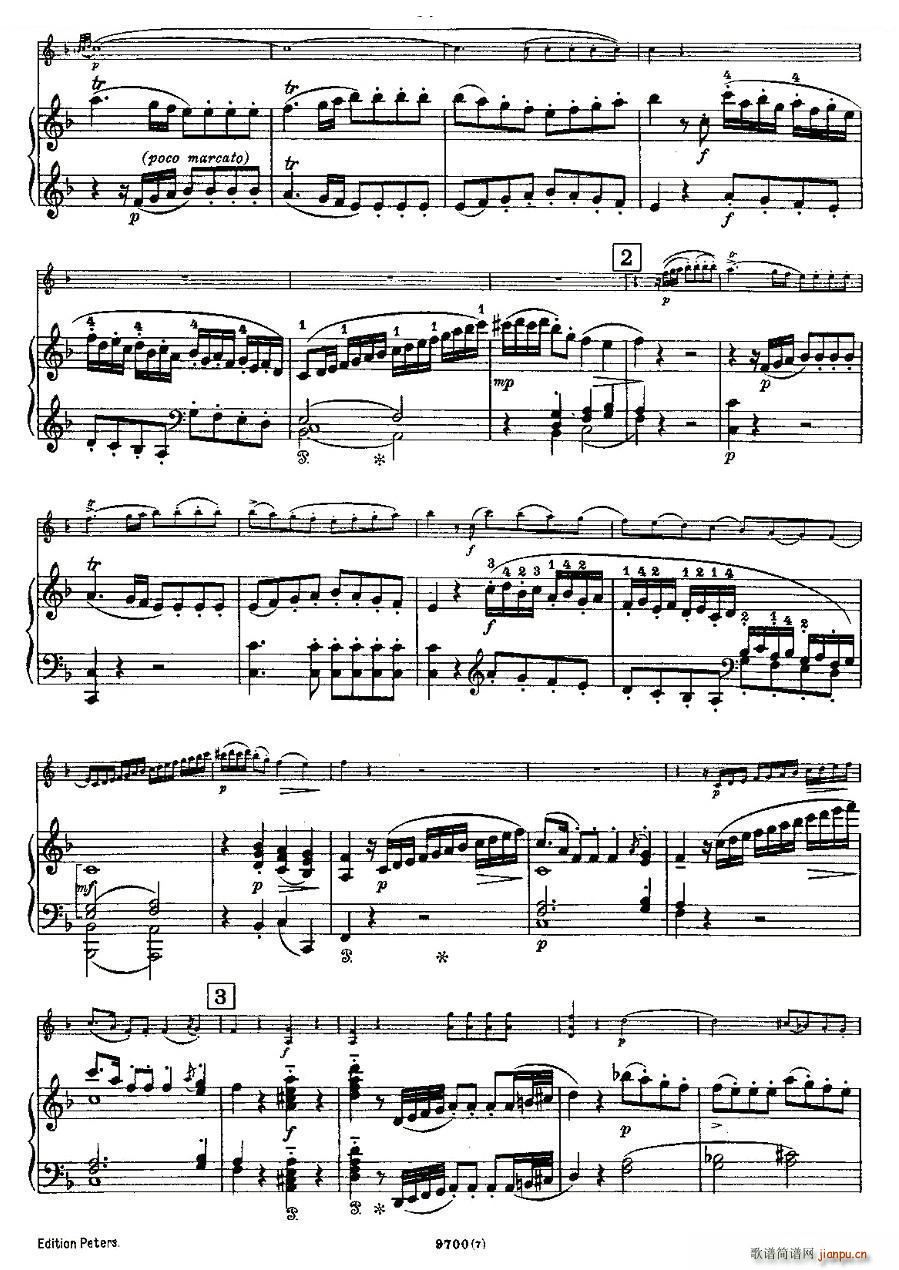 Mozart Violin Sonata No 7 KV 376 第七小提琴奏鸣曲(小提琴谱)11