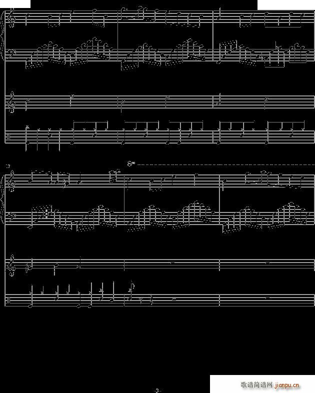 独自一人(钢琴谱)3