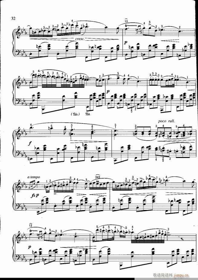 钢琴 不可不弹的世界钢琴名曲100首 五(钢琴谱)33