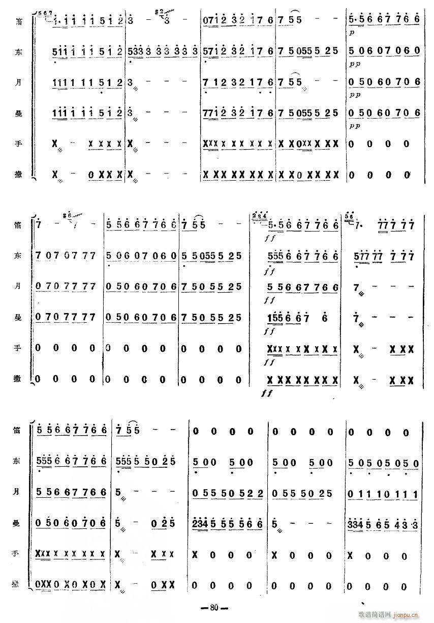 种棉舞曲3(五字歌谱)1