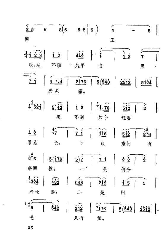 祝福 主要唱腔选 秦腔现代剧 000 050(十字及以上)40