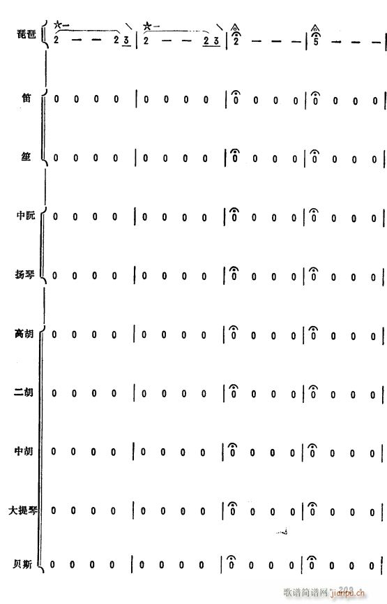 杜鹃啼血 琵琶协奏曲 60(总谱)1