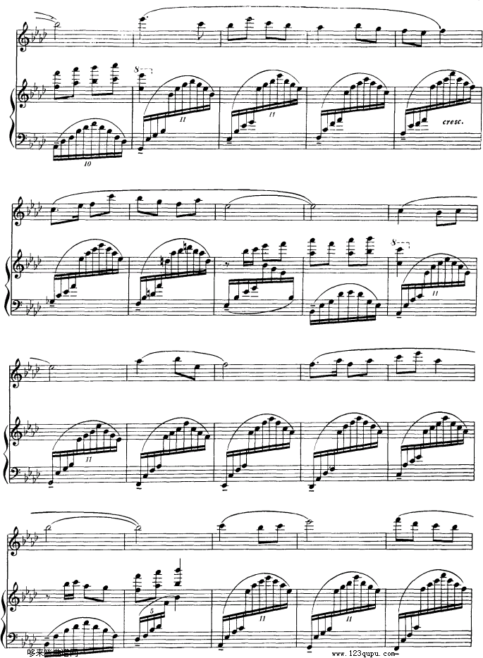 山乡晨歌-钢琴伴奏-五线谱(笛箫谱)6