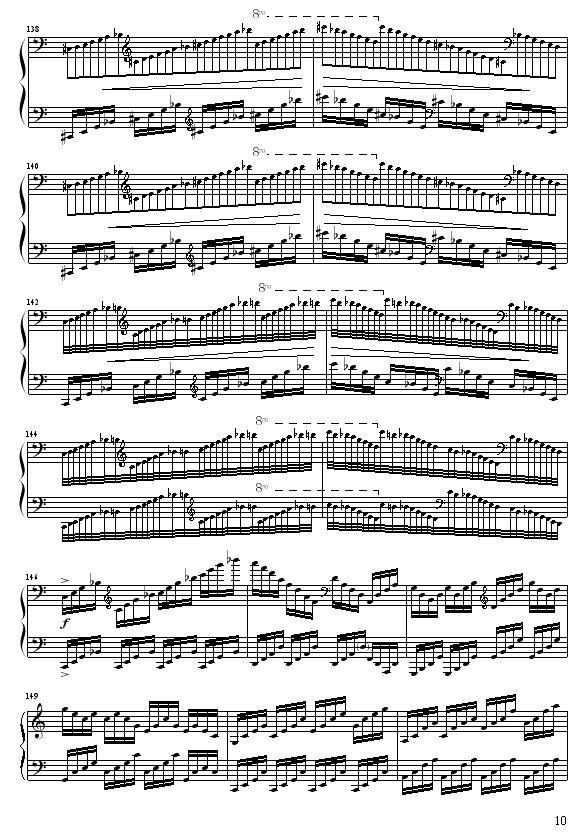 C大调练习曲No.2(钢琴谱)10