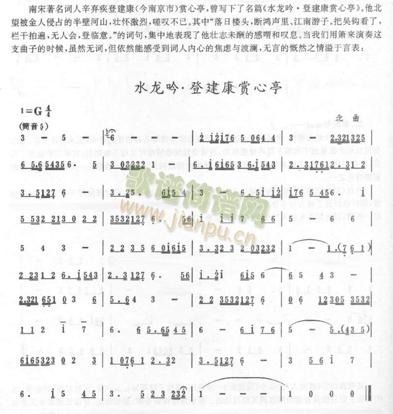 水龙吟·登建康赏心亭(笛萧谱)1