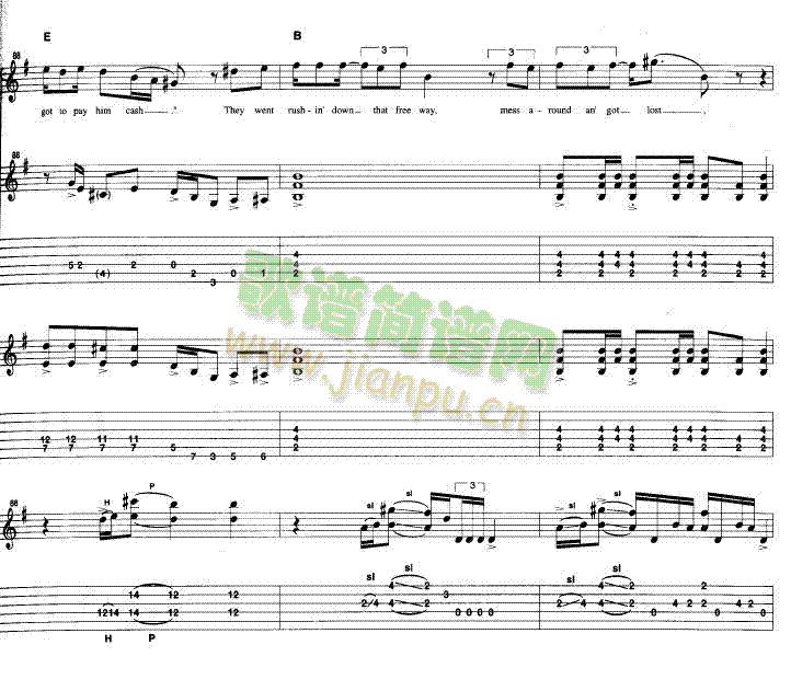 LifeInTheFastLane-原版扫描吉他谱-(吉他谱)15