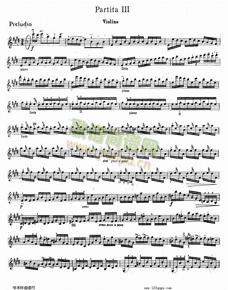 巴赫小提琴变奏曲3(其他乐谱)1