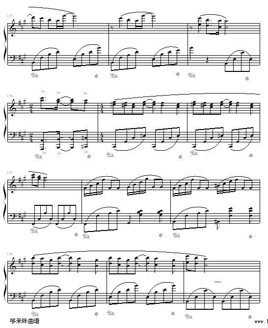 理查德钢琴曲杂集-克莱德曼(钢琴谱)11