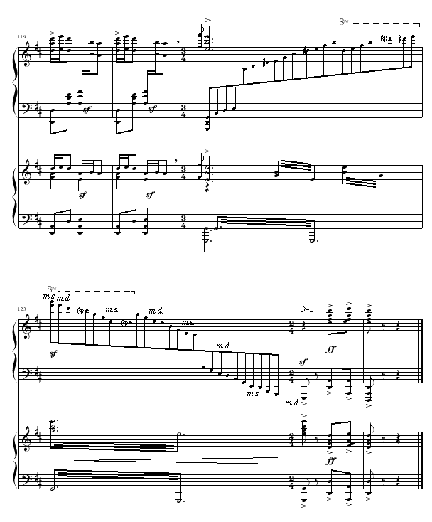 黄河船夫曲(钢琴谱)12