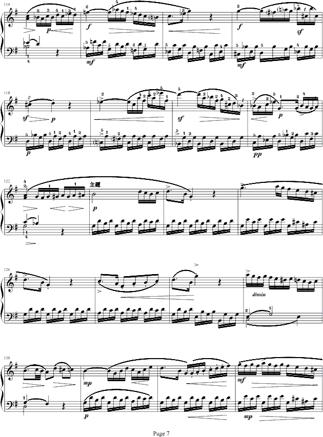 莫扎特C大调奏鸣曲K.545-完整版(钢琴谱)7