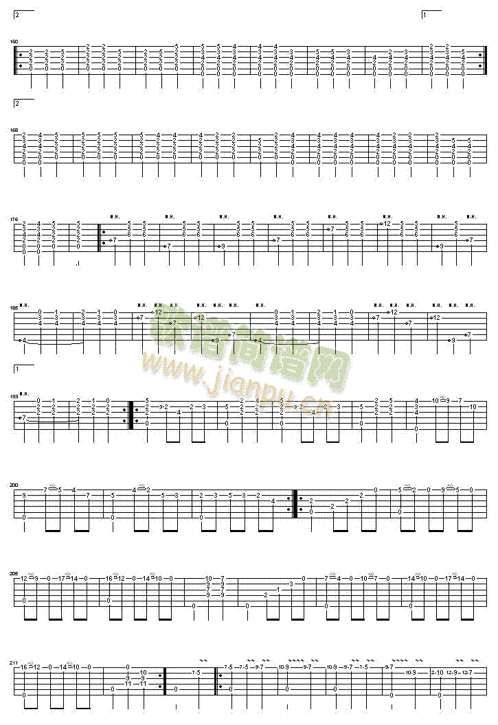 大霍塔舞曲吉他谱(吉他谱)5