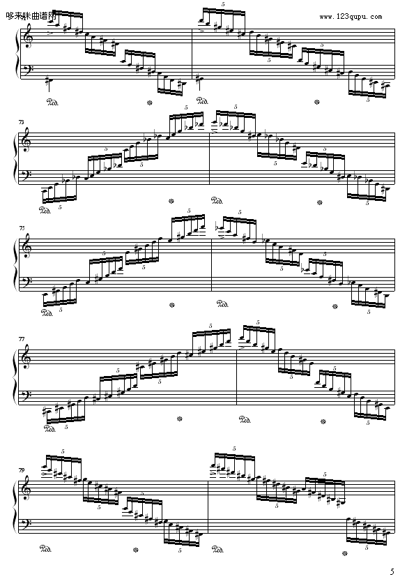 C大调练习曲No.2-9632587410(钢琴谱)5