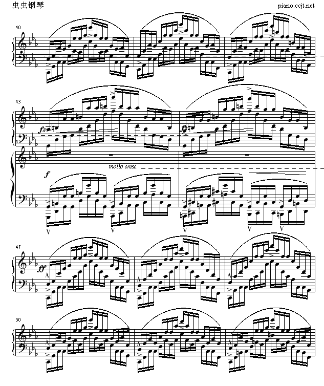 练习曲OP25No12(钢琴谱)5
