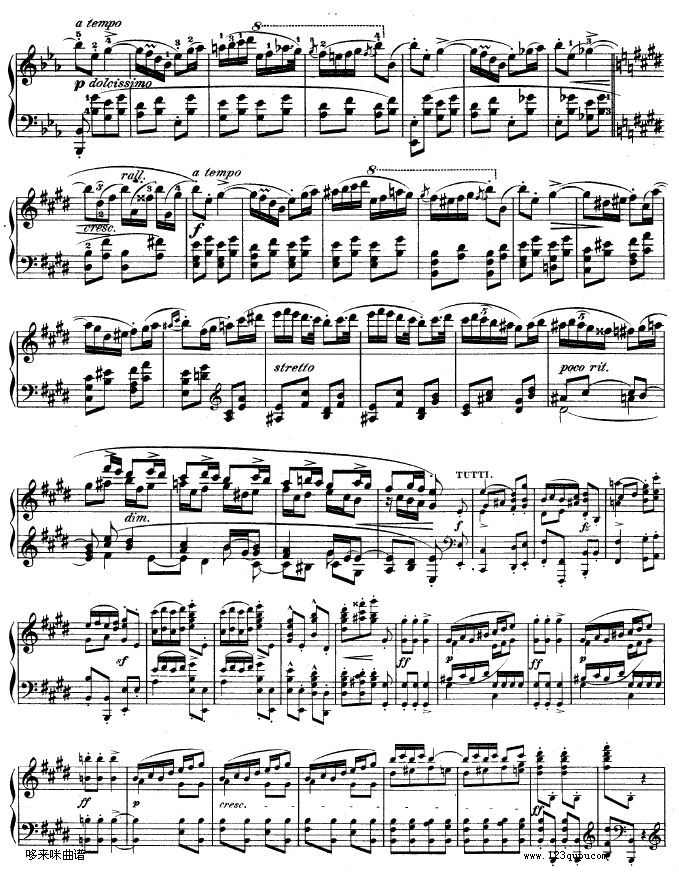 钢琴第一协奏曲op.11-3-肖邦(钢琴谱)10