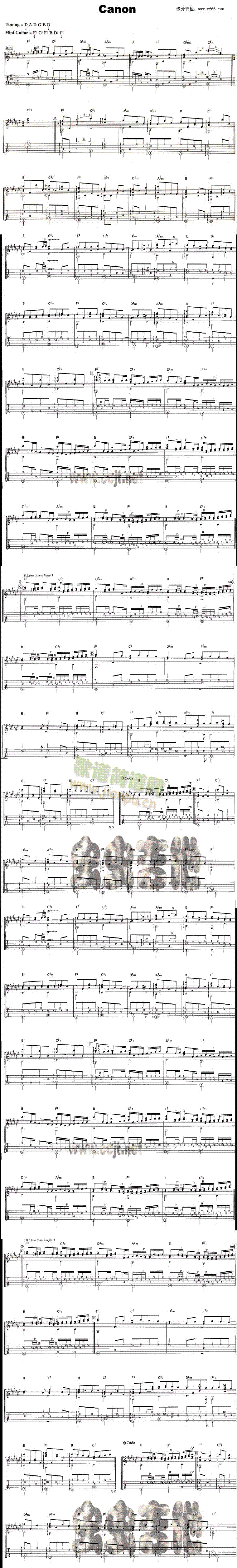 Canon(吉他谱)1