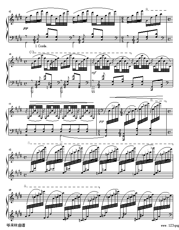 水之嬉戏-拉威尔-Ravel(钢琴谱)10