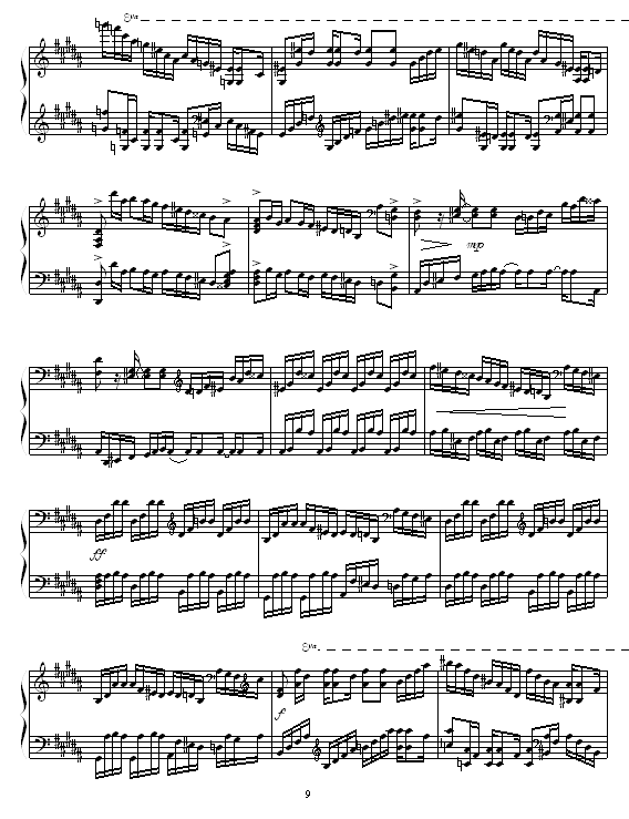 EtudeinBMajor(钢琴谱)9