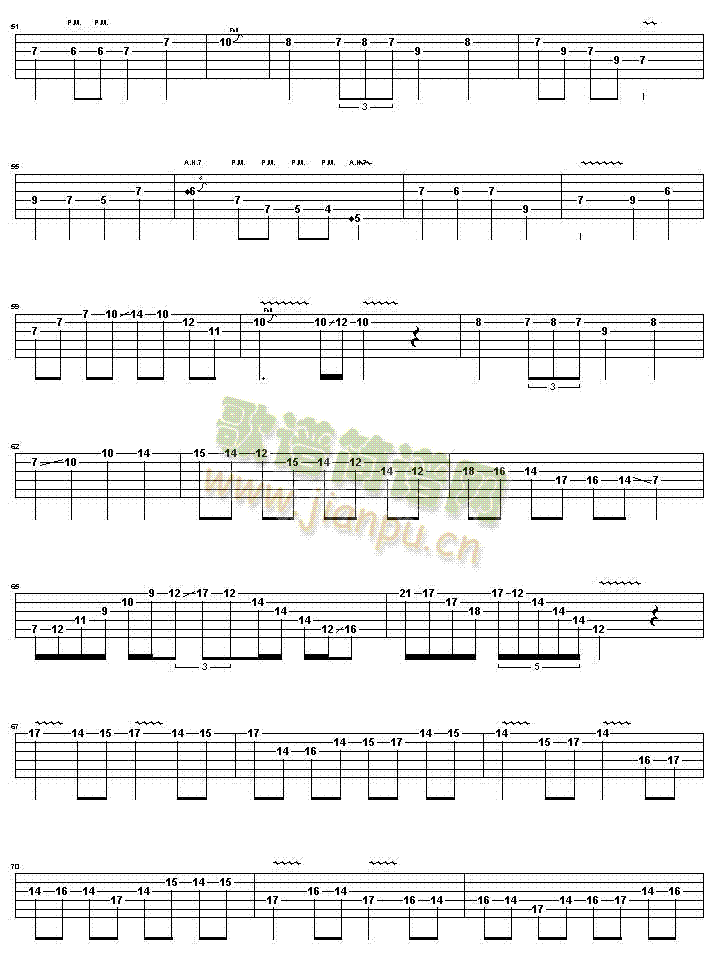 卡农摇滚版(吉他谱)3