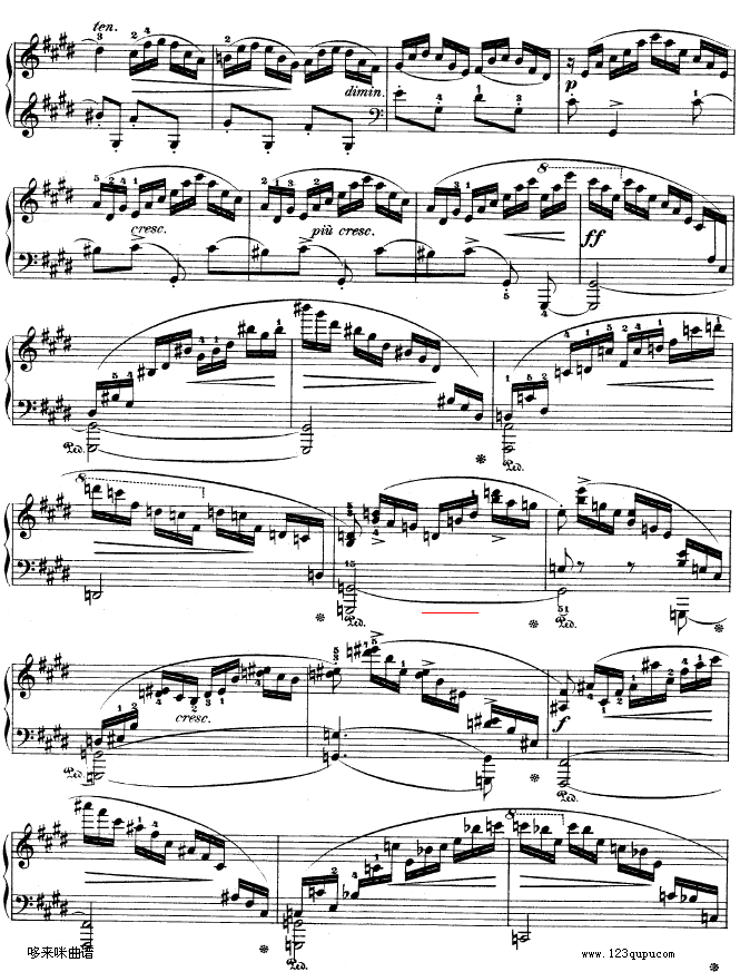 钢琴第一协奏曲op.11-3-肖邦(钢琴谱)12