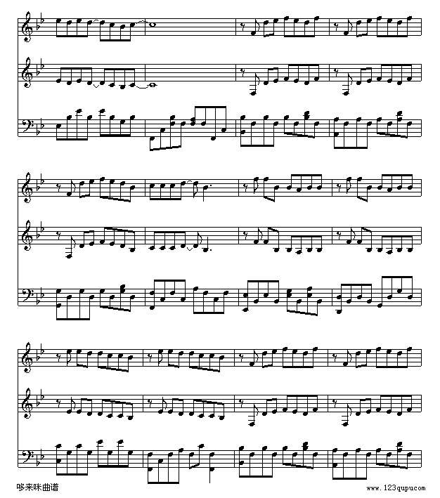 安静-周杰伦(钢琴谱)3