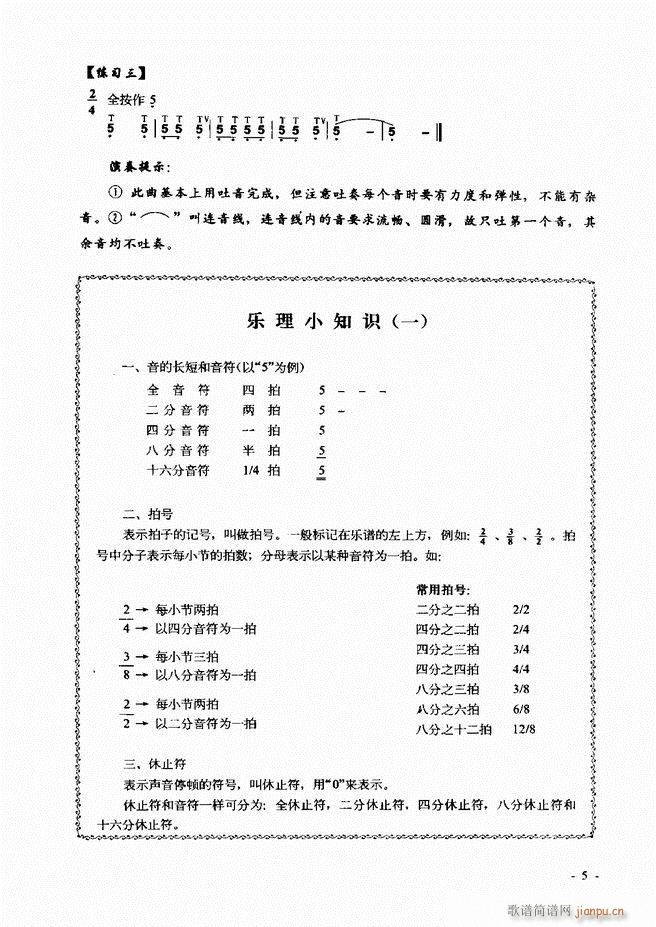 葫芦丝 巴乌实用教程 目录前言1 60(葫芦丝谱)11