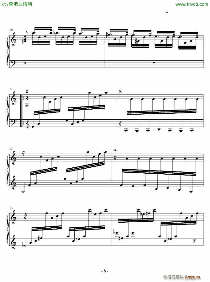 Pianto Dell Amante(钢琴谱)8
