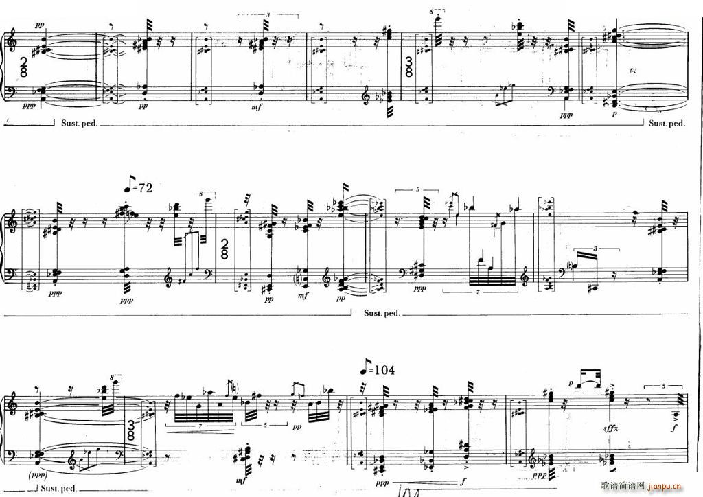 Berio Sequenza IV Sequenza IV(十字及以上)17