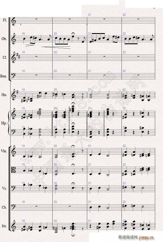 苏尔维格之歌 管弦乐(总谱)19