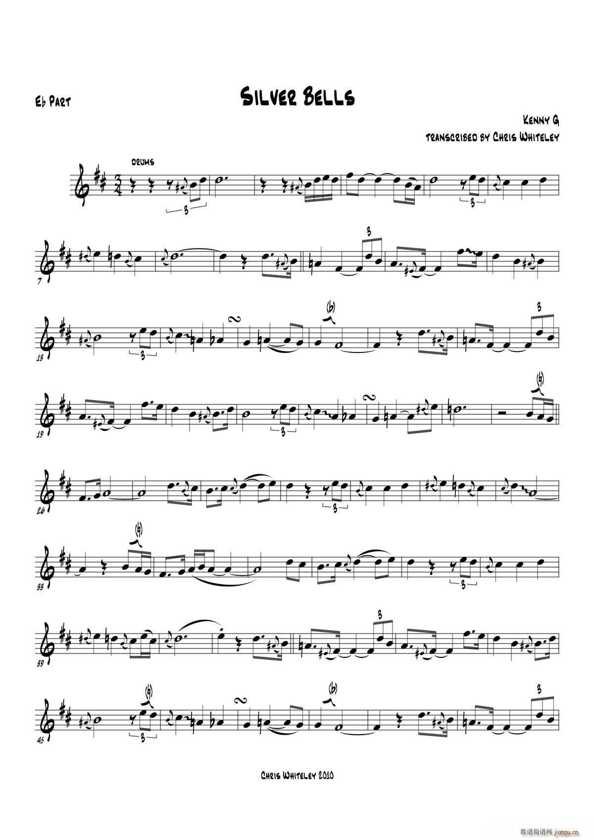 Silver Bells Eb Part(十字及以上)1