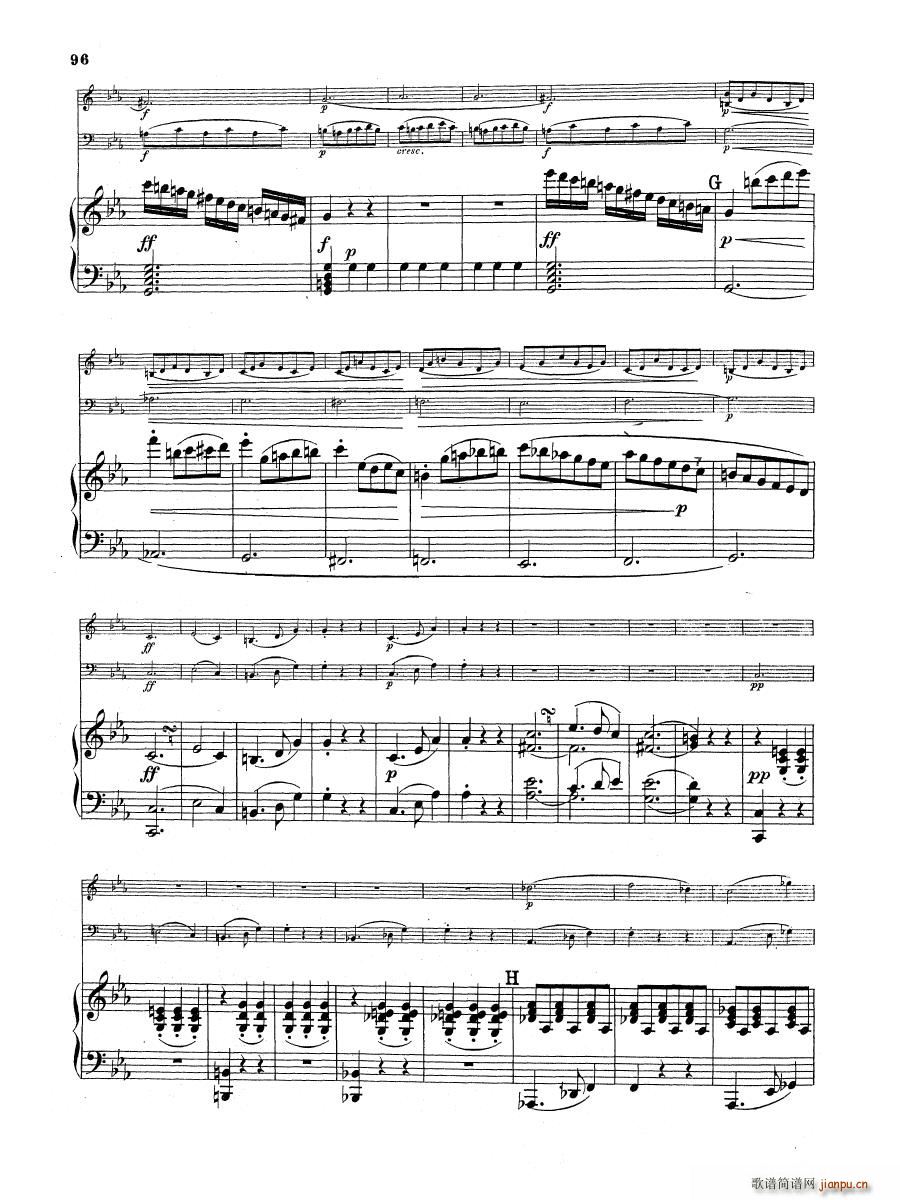 Beethoven op 1 no 3 Piano Trio(钢琴谱)8