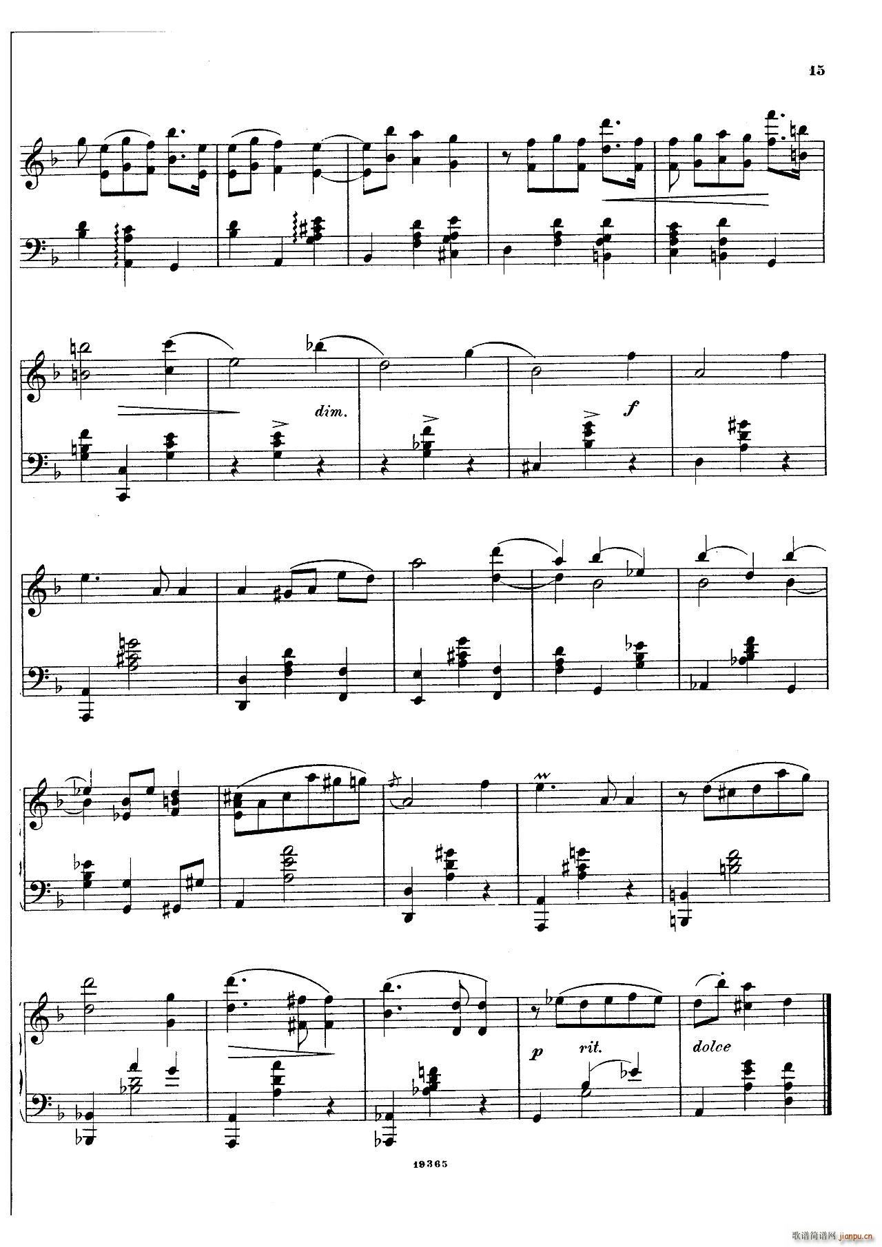 封 泽姆林斯基 Landliche Tanzee Op 1 乡村舞曲(钢琴谱)14