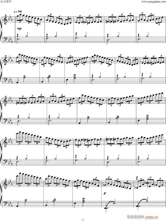 即兴曲Op.90(钢琴谱)7
