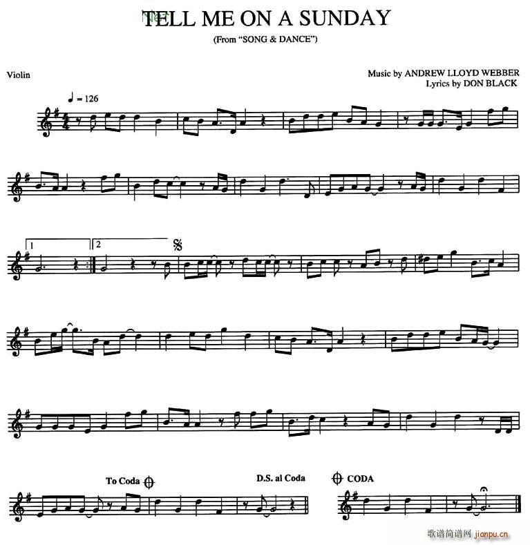 TELL ME ON A SUNDAY(十字及以上)1