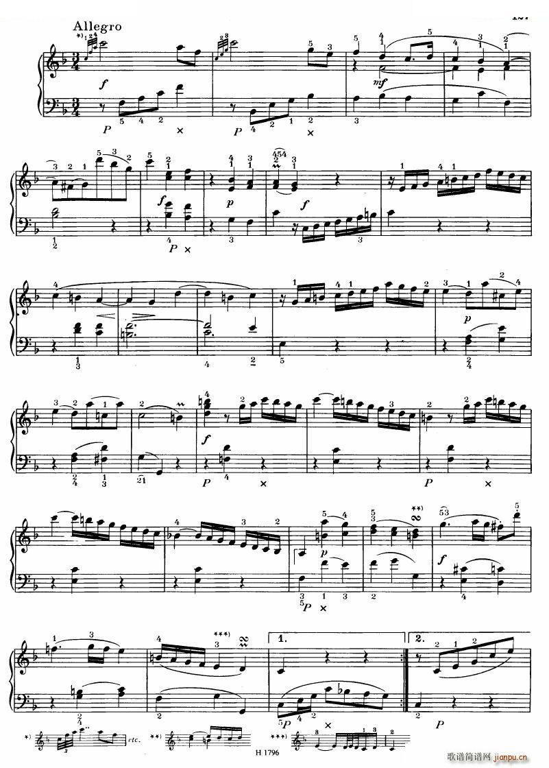 Benda 16 Sonatas 三 16 Sonatas 三(十字及以上)39
