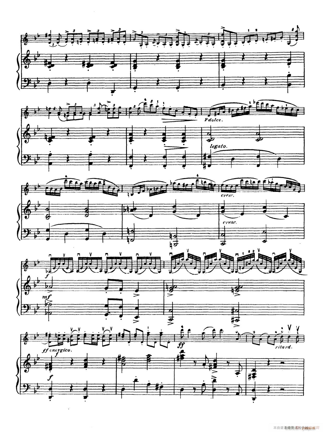 g小调学生协奏曲 塞茨作品第12号(小提琴谱)3