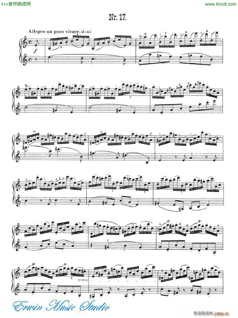 加维尼耶 24首隨想曲Pierre Gavinies 24 Caprices 17 20(十字及以上)1