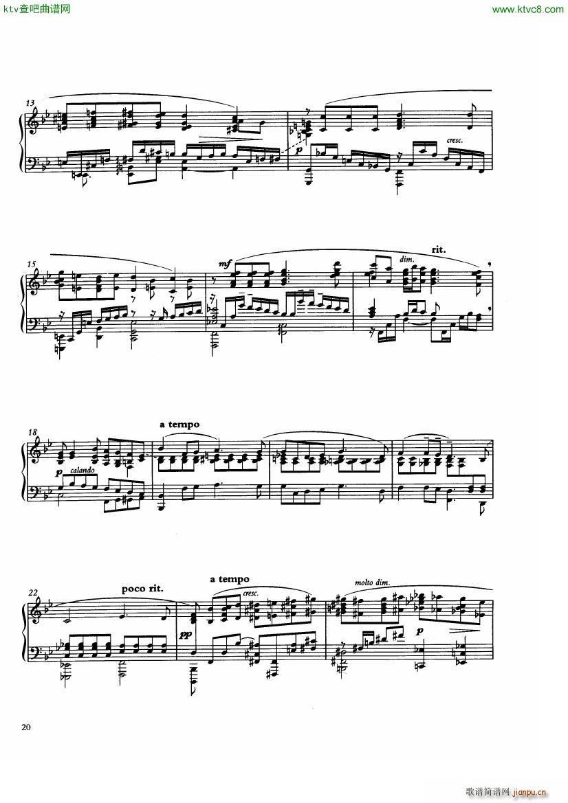 hough song1(钢琴谱)20
