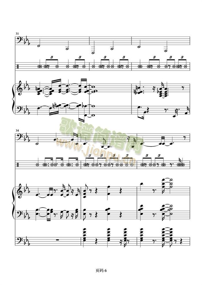 BBerigan_Sunday伴奏(总谱)6