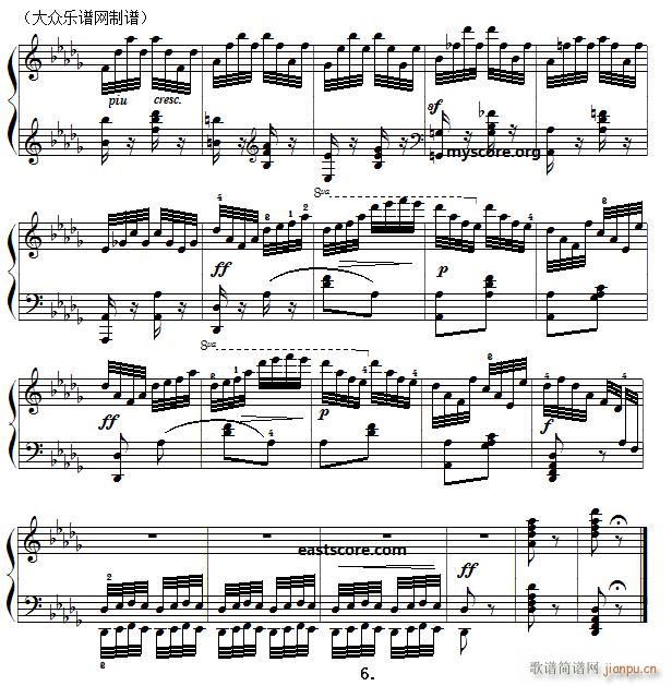 车尔尼 钢琴快速练习曲 Czerny 299 第39首 及练习提示(钢琴谱)6