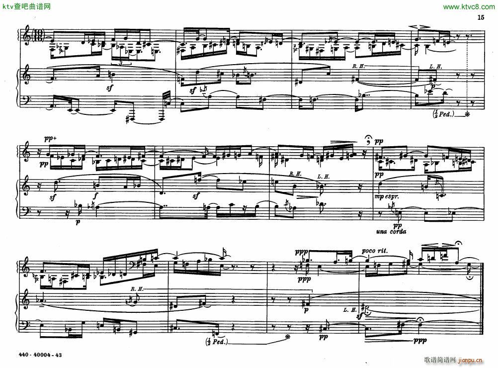 Bolcom 12 etudes for piano(钢琴谱)15