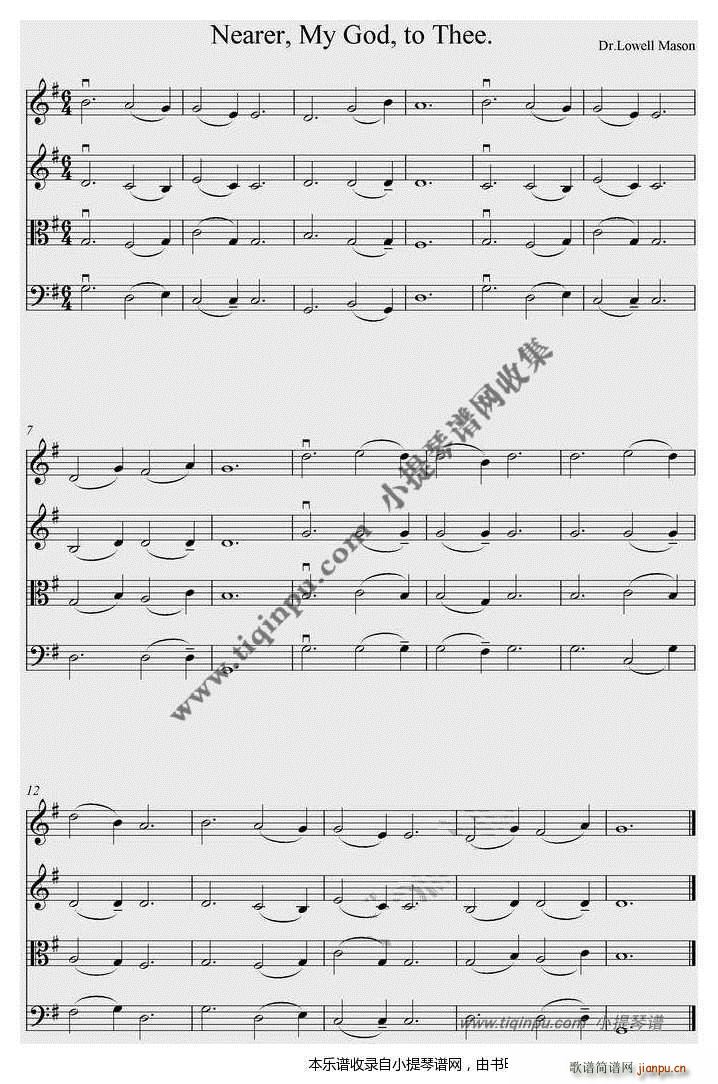 泰坦尼克号下沉前乐师演奏的四重奏(总谱)1