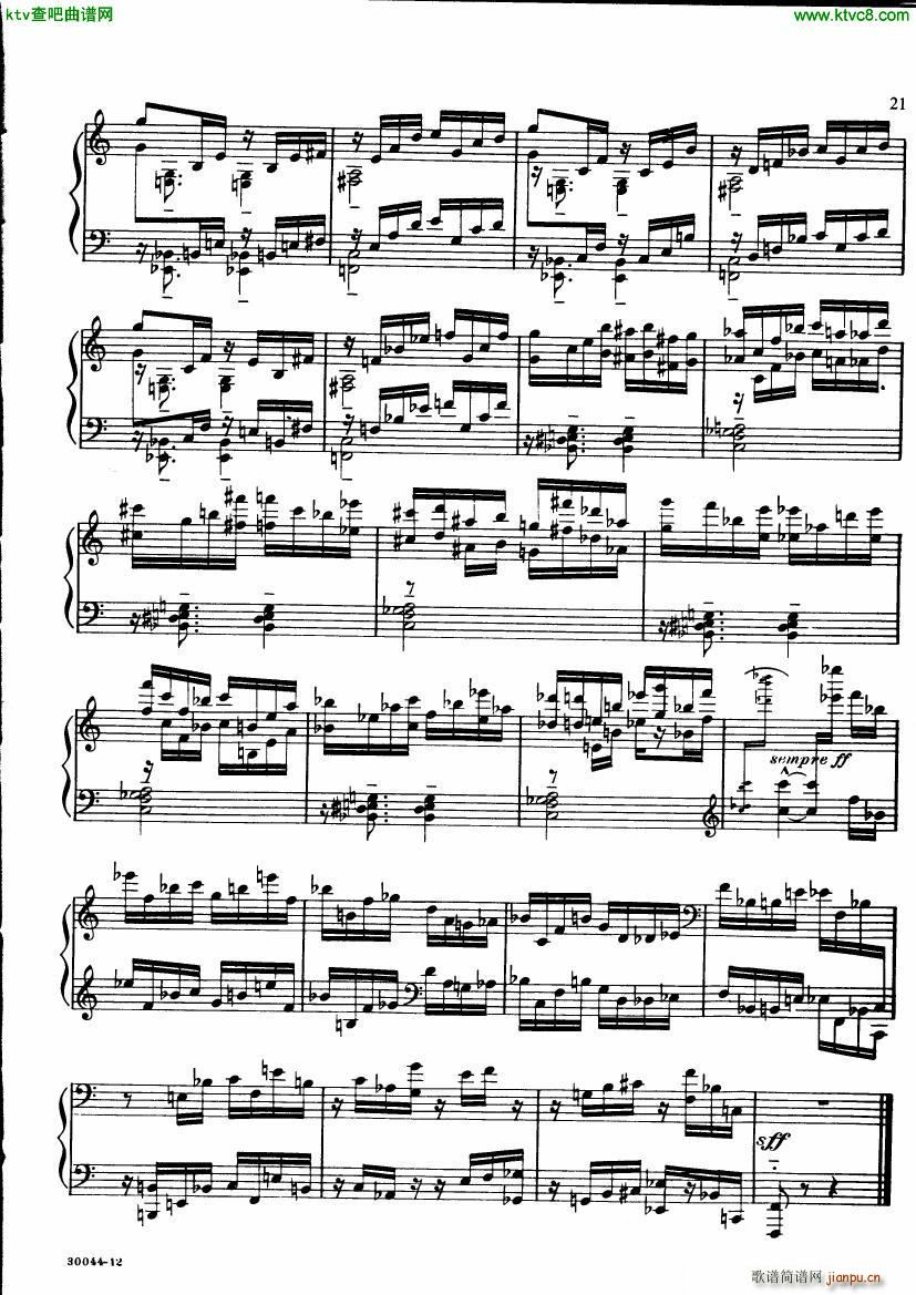 ginastera preludios americanos(钢琴谱)20
