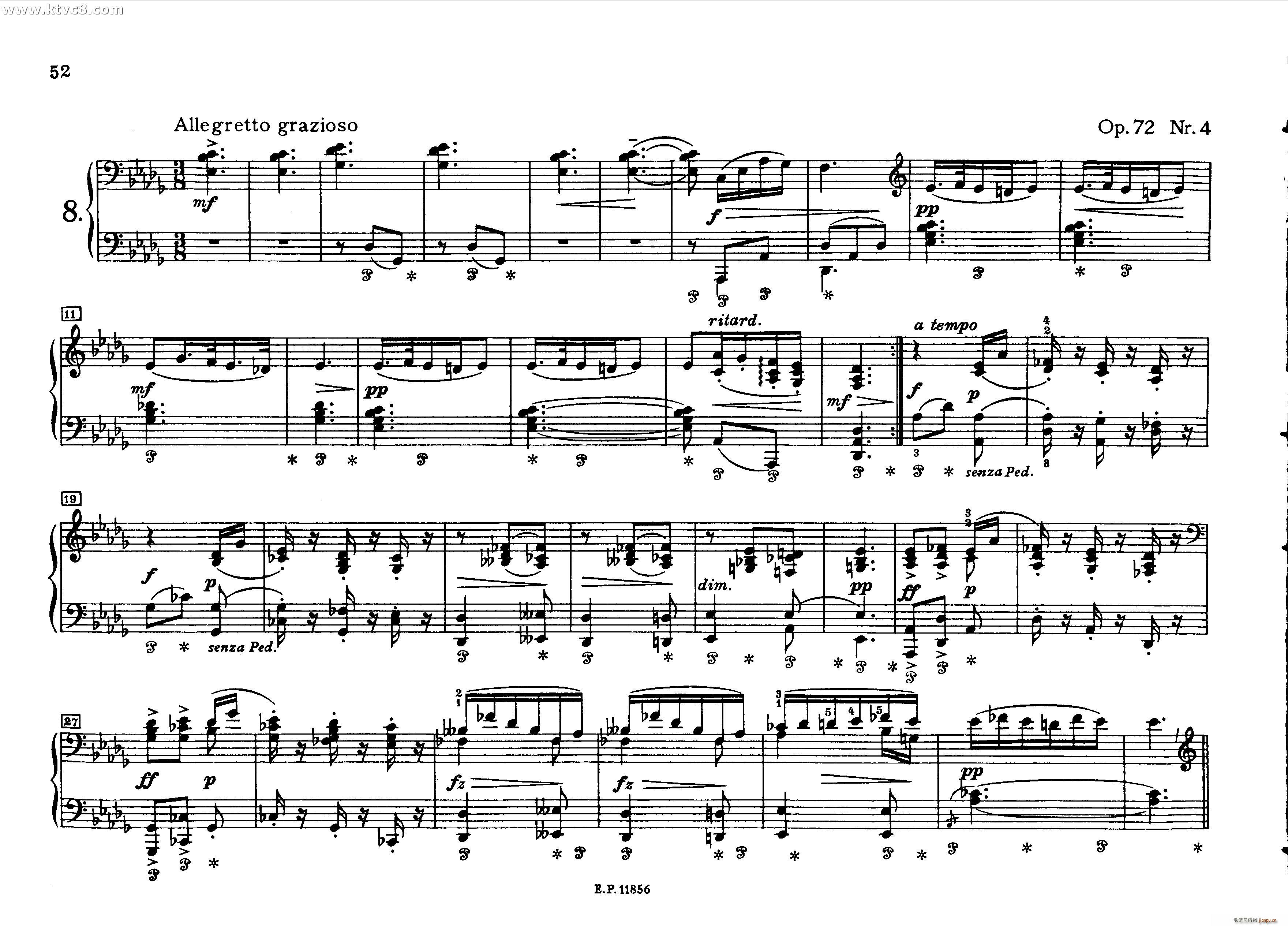 德沃夏克钢琴二重奏曲集(钢琴谱)9